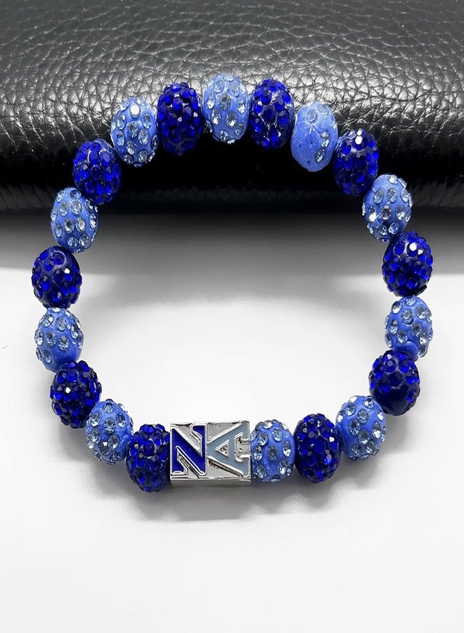 muiot ZETA AMICAE Elastic Bracelet with Rhinestone Beads - ZA Sorority Beads Jewelry for Women - Image 3